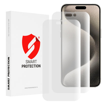 Smart Protection Premium Classic Screen Protector Film for Apple iPhone 15 Pro Max, Plastic, Set of 2 pieces