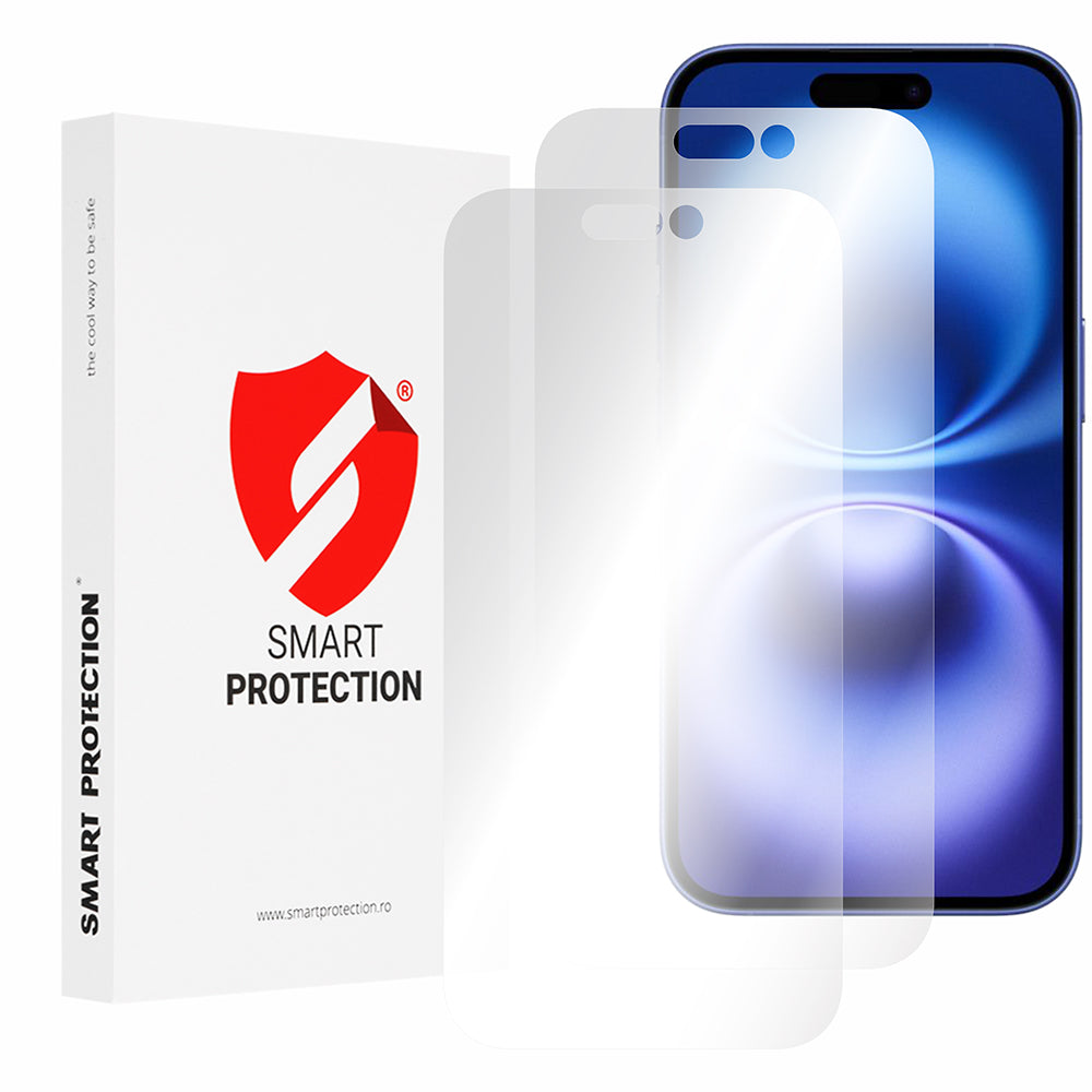 Προστατευτική μεμβράνη οθόνης Smart Protection Premium Classic για Apple iPhone 16, Πλαστικό, Σετ 2 τεμαχίων