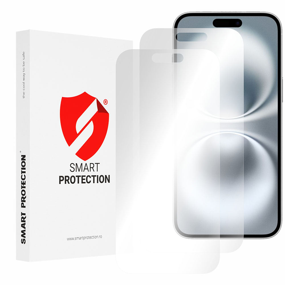 Προστατευτική μεμβράνη οθόνης Smart Protection Premium Classic για Apple iPhone 16 Plus, Πλαστικό, Σετ 2 τεμαχίων