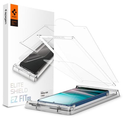 Προστατευτική Μεμβράνη Οθόνης Spigen Elite Shield EZ FIT HD για Samsung Galaxy S25 S931, Πλαστικό AFL09091