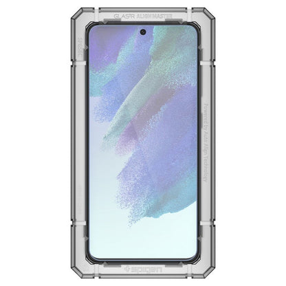 Προστατευτική Μεμβράνη Οθόνης Spigen GlastR Align Master για Samsung Galaxy S21 FE 5G G990, Ενισχυμένο Γυαλί, Πλήρης Κόλληση, Σετ 2 τεμαχίων AGL03088