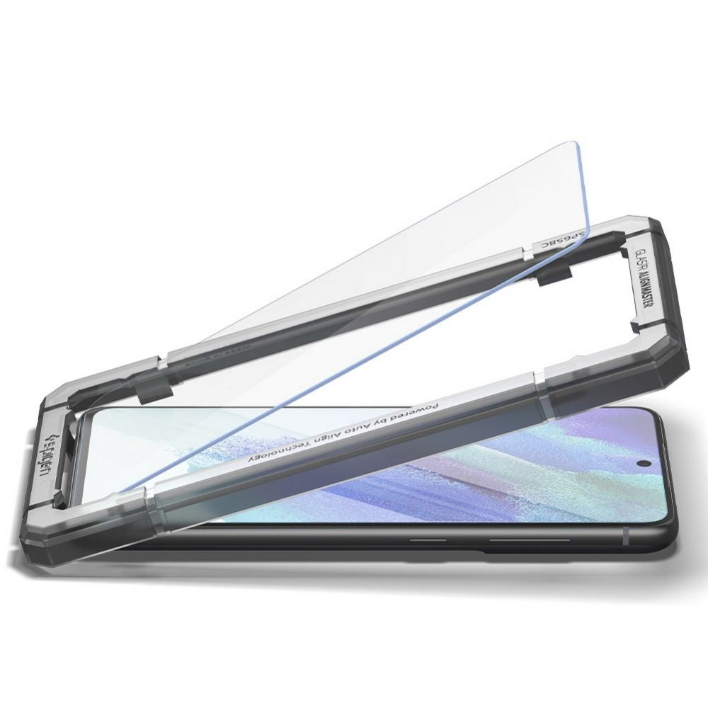 Προστατευτική Μεμβράνη Οθόνης Spigen GlastR Align Master για Samsung Galaxy S21 FE 5G G990, Ενισχυμένο Γυαλί, Πλήρης Κόλληση, Σετ 2 τεμαχίων AGL03088