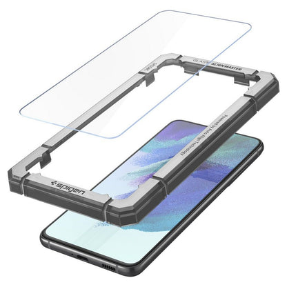 Προστατευτική Μεμβράνη Οθόνης Spigen GlastR Align Master για Samsung Galaxy S21 FE 5G G990, Ενισχυμένο Γυαλί, Πλήρης Κόλληση, Σετ 2 τεμαχίων AGL03088