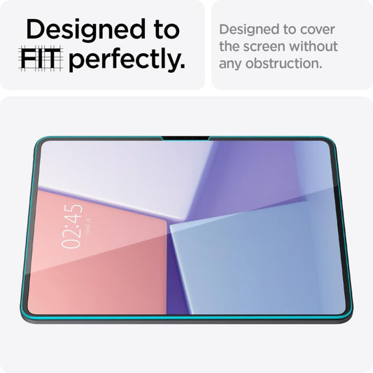 Προστατευτική Μεμβράνη Οθόνης Spigen GlastR EZ FIT για Apple iPad Pro 13 (2024), Ενισχυμένο Γυαλί, Full Glue AGL07793
