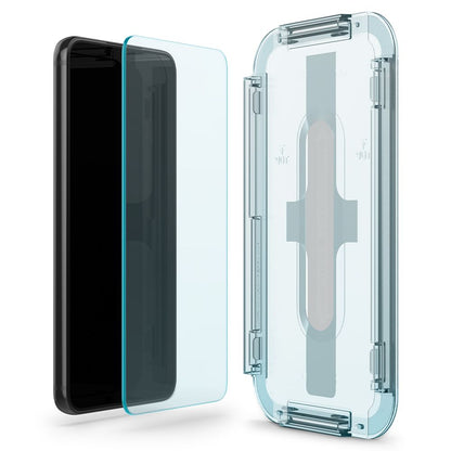 Spigen GlastR EZ FIT Screen Protector for Samsung Galaxy S22 5G S901, Tempered Glass, Full Glue, Set of 2 pieces AGL04151