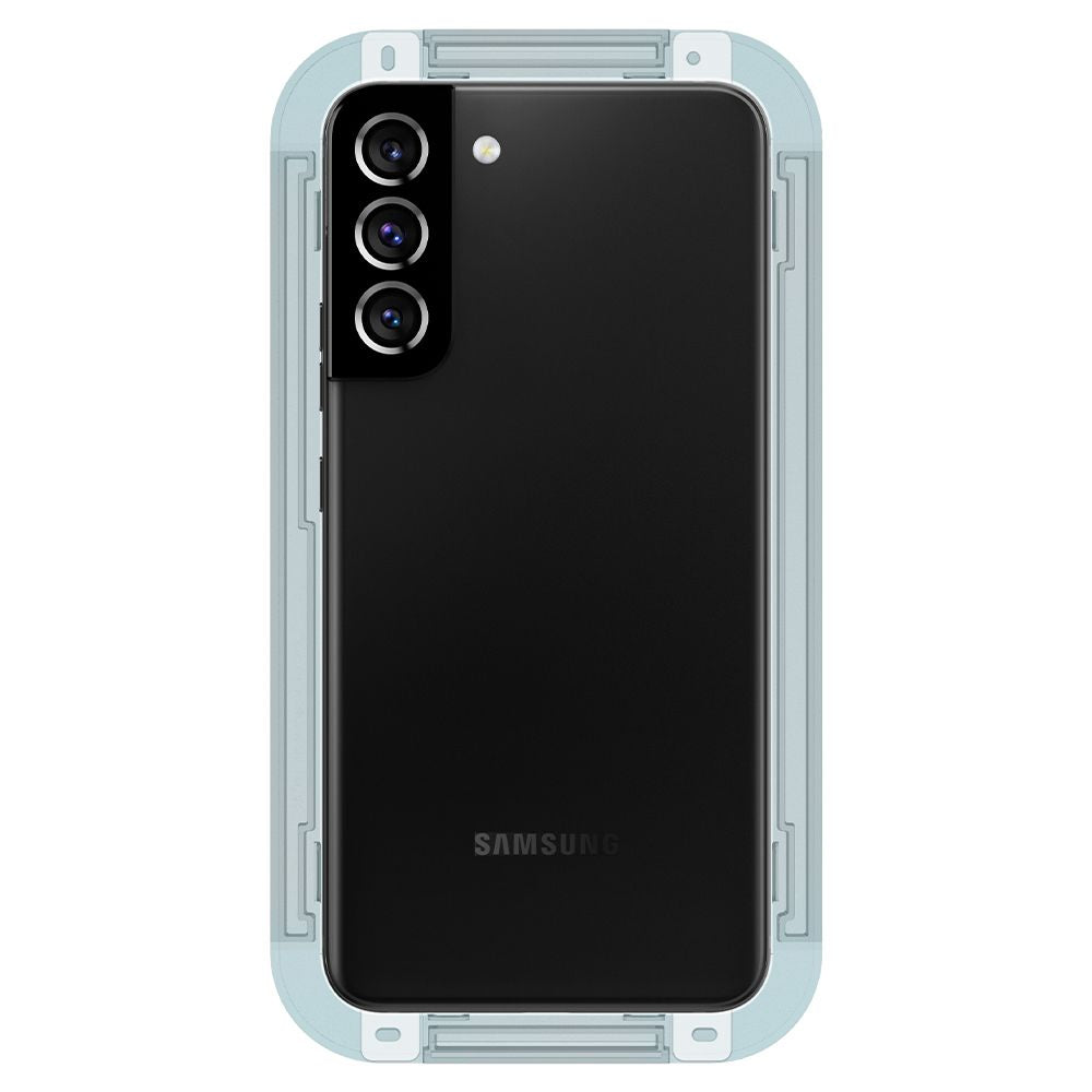 Spigen GlastR EZ FIT Screen Protector for Samsung Galaxy S22 5G S901, Tempered Glass, Full Glue, Set of 2 pieces AGL04151