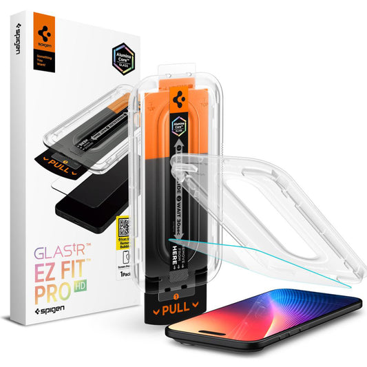 Προστατευτική Μεμβράνη Οθόνης Spigen GlastR EZ FIT Pro για Apple iPhone 17 Air, Ενισχυμένο Γυαλί, Πλήρης Κόλληση