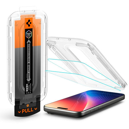 Προστατευτική Μεμβράνη Οθόνης Spigen GlastR EZ FIT Pro για Apple iPhone 17 Pro Max / 16 Pro Max, Ενισχυμένο Γυαλί, Πλήρης Κόλληση