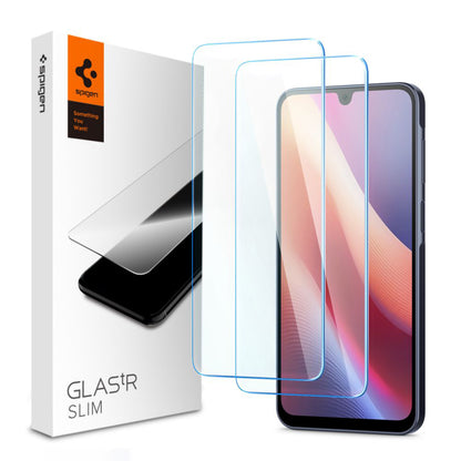 Προστατευτική Μεμβράνη Οθόνης Spigen GlastR Slim για Samsung Galaxy A26 A266 / A16 5G A166 / A16 4G A165, Ενισχυμένο Γυαλί, Πλήρης Κόλληση, Σετ 2 τεμαχίων