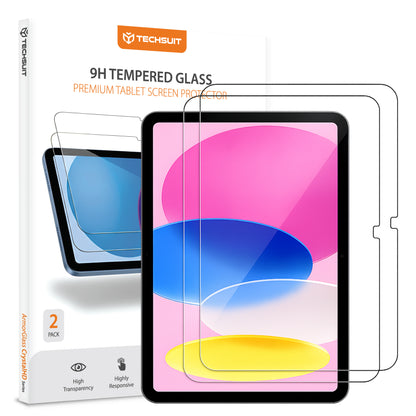Προστατευτική Μεμβράνη Οθόνης Techsuit ArmorGlass CrystalHD για Apple iPad (2025) / (2022), Ενισχυμένο Γυαλί, Full Glue, Σετ 2 τεμαχίων