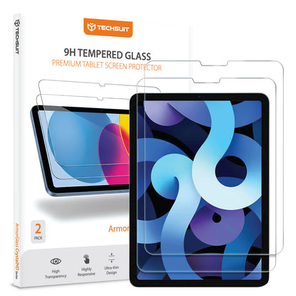 Προστατευτική Μεμβράνη Οθόνης Techsuit ArmorGlass CrystalHD για Apple iPad Air 11 (2024) / Air (2022), Ενισχυμένο Γυαλί, Πλήρης Κόλληση, Σετ 2 τεμαχίων