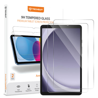 Προστατευτική Μεμβράνη Οθόνης Techsuit ArmorGlass CrystalHD για Samsung Galaxy Tab A11 / Tab A9, Ενισχυμένο Γυαλί, Full Glue, Σετ 2 τεμαχίων