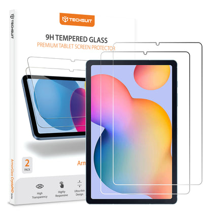 Προστατευτική Μεμβράνη Οθόνης Techsuit ArmorGlass CrystalHD για Samsung Galaxy Tab S6 Lite (2024), Ενισχυμένο Γυαλί, Πλήρης Κόλληση, Σετ 2 τεμαχίων