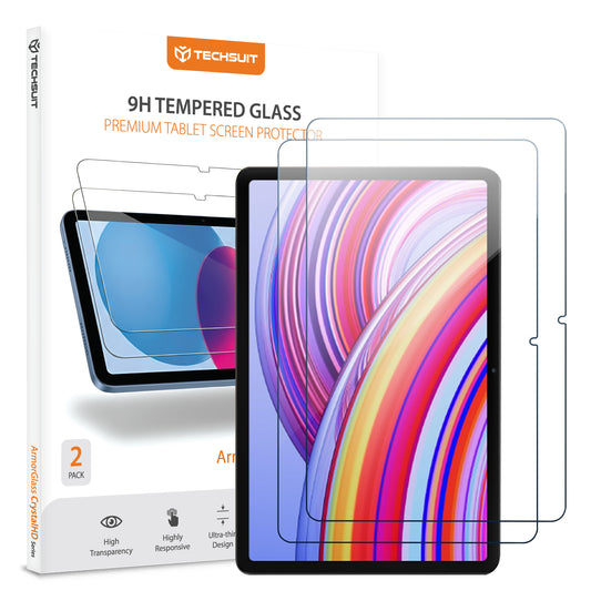 Techsuit ArmorGlass CrystalHD Screen Protector for Xiaomi Redmi Pad Pro / Pad Pro 5G / Poco Pad, Tempered Glass, Full Glue, Set of 2 Pieces