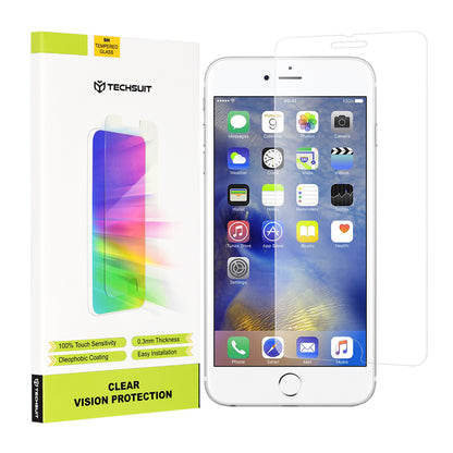 Προστατευτική μεμβράνη οθόνης Techsuit Clear Vision για Apple iPhone 6s Plus / 6 Plus, ασφαλισμένο γυαλί, πλήρης κόλλα