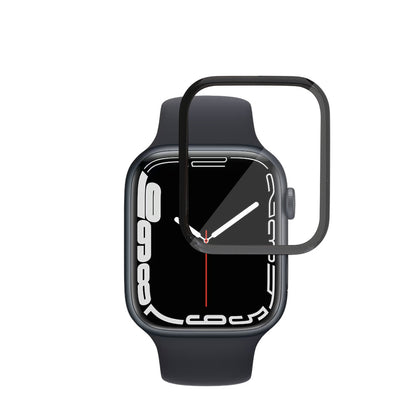 Προστατευτική Μεμβράνη Οθόνης Techsuit Nano Flex για Apple Watch Series 9 / 8 / 7 45mm, Πλαστική, Σετ 2 τεμαχίων, Μαύρη