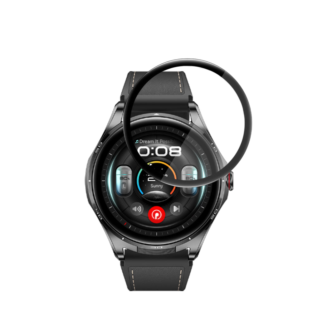 Προστατευτική μεμβράνη οθόνης Techsuit Nano Flex για Huawei Watch Buds 2, Πλαστικό, Σετ 2 τεμαχίων, Μαύρο