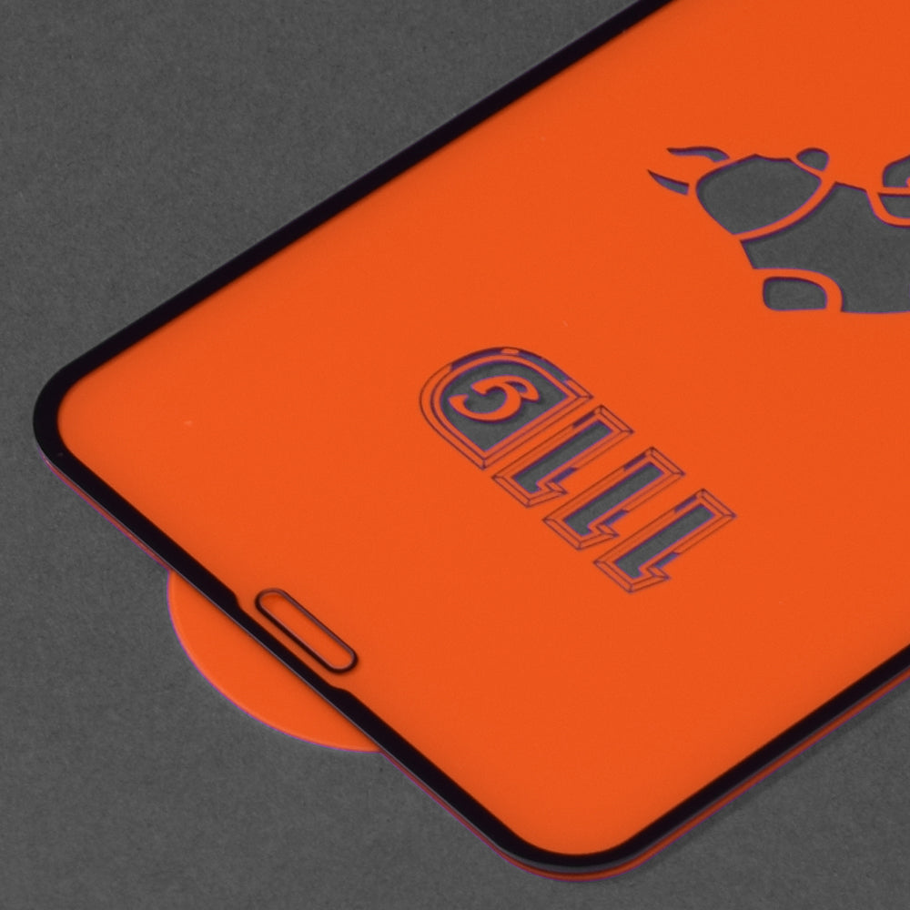 Techsuit Screen Protector Film for Apple iPhone 11 Pro / XS / X, Tempered Glass, Full Glue, 111D, Black
