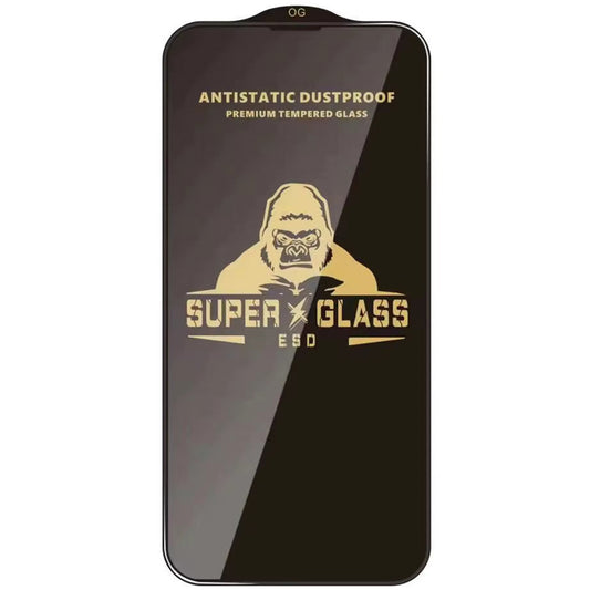 Techsuit Screen Protector Film for Apple iPhone 18 Pro, Tempered Glass, Full Glue, Black