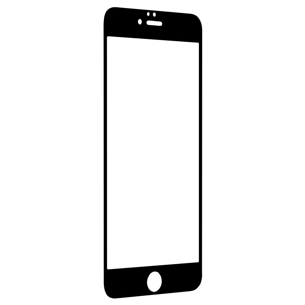 Techsuit Screen Protector Film for Apple iPhone 6s Plus / 6 Plus, Tempered Glass, Full Glue, 111D, Black
