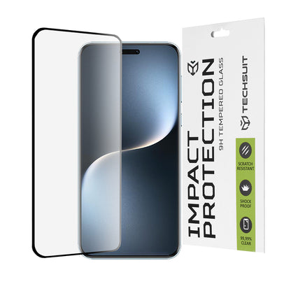 Techsuit Screen Protector Film for Honor Magic7 Pro, Tempered Glass, Full Glue, 111D, Black