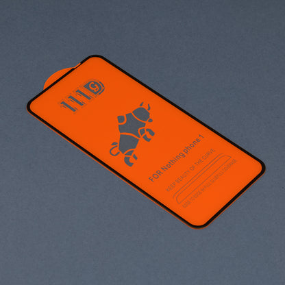 Προστατευτική μεμβράνη οθόνης Techsuit για Nothing Phone (1), Ασφαλισμένο γυαλί, Full Glue, 111D, Μαύρο