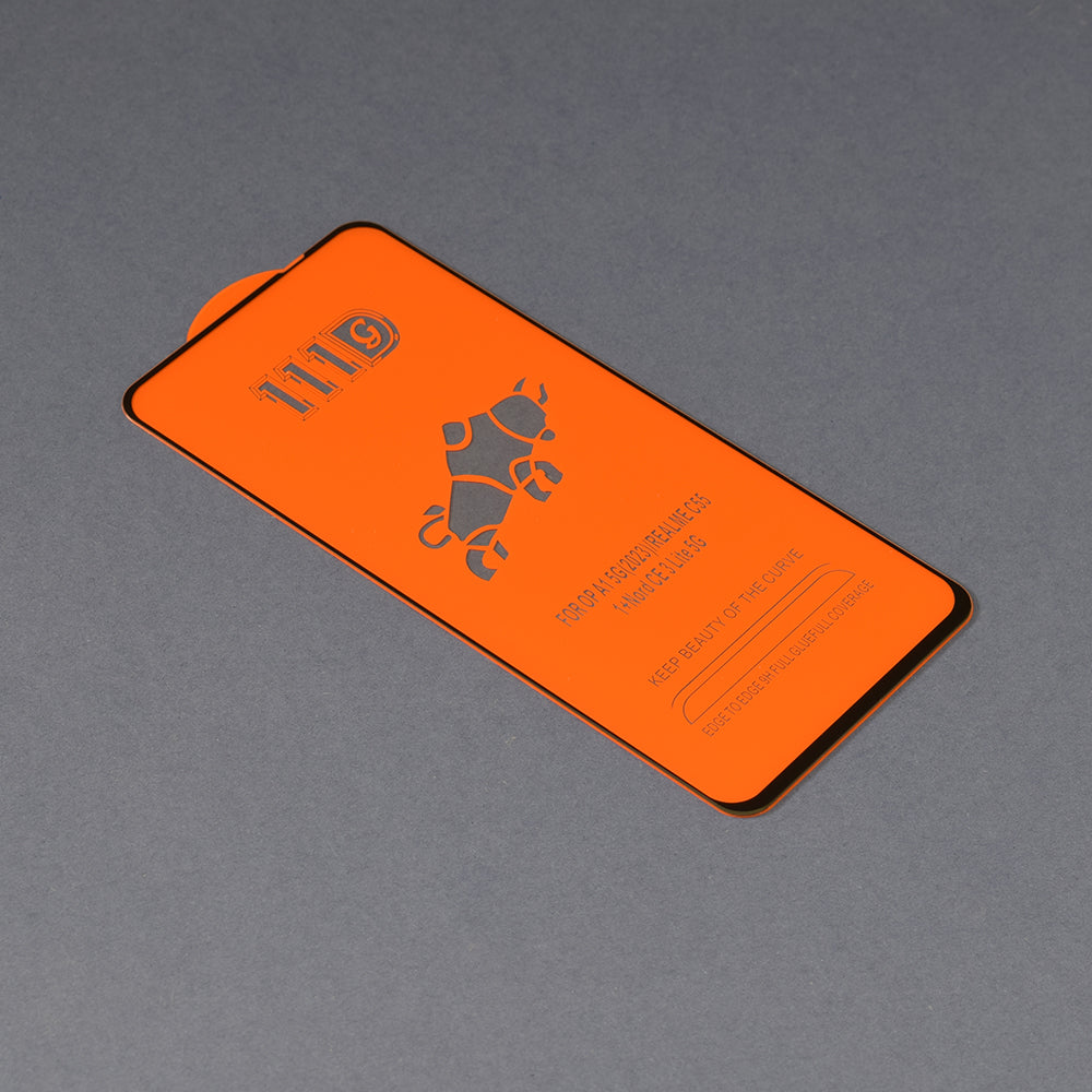Techsuit Screen Protector Film for OnePlus Nord N30 SE / Oppo A79 / A98 / A58 4G, Tempered Glass, Full Glue, 111D, Black