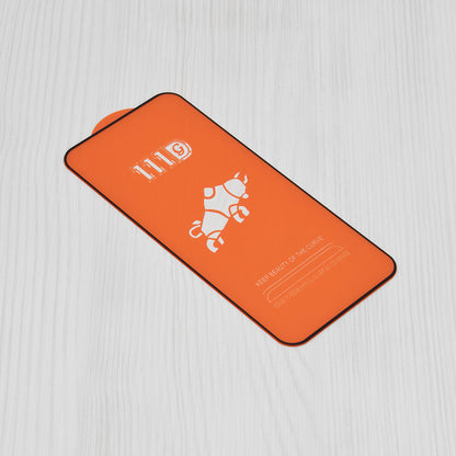 Techsuit Screen Protector Film for Oppo Reno11 F, Tempered Glass, Full Glue, 111D, Black