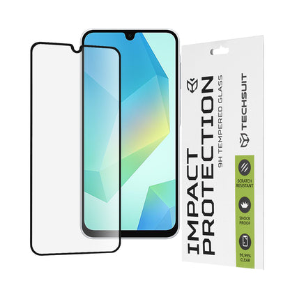 Προστατευτική μεμβράνη οθόνης Techsuit για Samsung Galaxy A17 4G / A17 5G / A16 5G A166 / A16 4G A165, Ασφαλισμένο γυαλί, Full Glue, 111D, Μαύρο