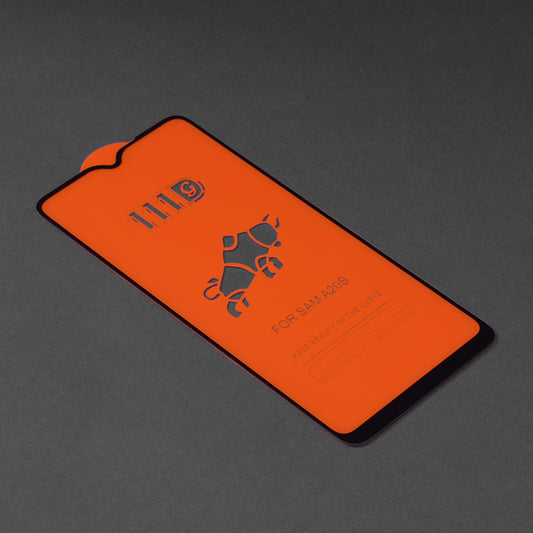 Προστατευτική μεμβράνη οθόνης Techsuit για Samsung Galaxy A20s A207, ασφαλισμένο γυαλί, πλήρης κόλλα, 111D, μαύρο