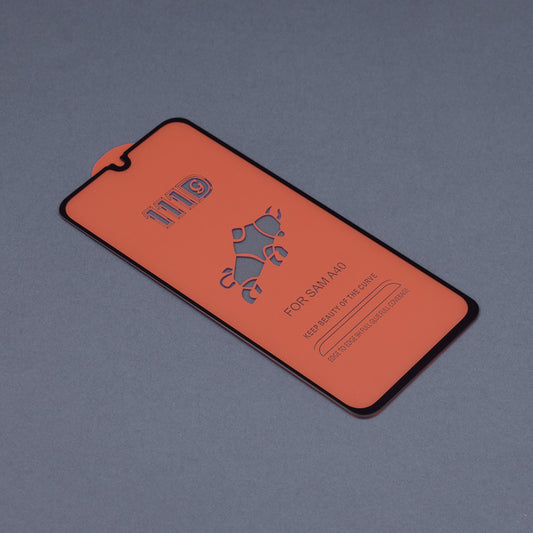Προστατευτική μεμβράνη οθόνης Techsuit για Samsung Galaxy A40 A405, Ασφαλισμένο γυαλί, Full Glue, 111D, Μαύρο