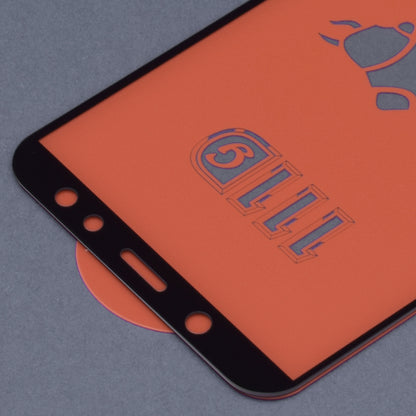 Προστατευτική μεμβράνη οθόνης Techsuit για Samsung Galaxy A6 Plus (2018) A605, Ασφαλισμένο γυαλί, Full Glue, 111D, Μαύρο