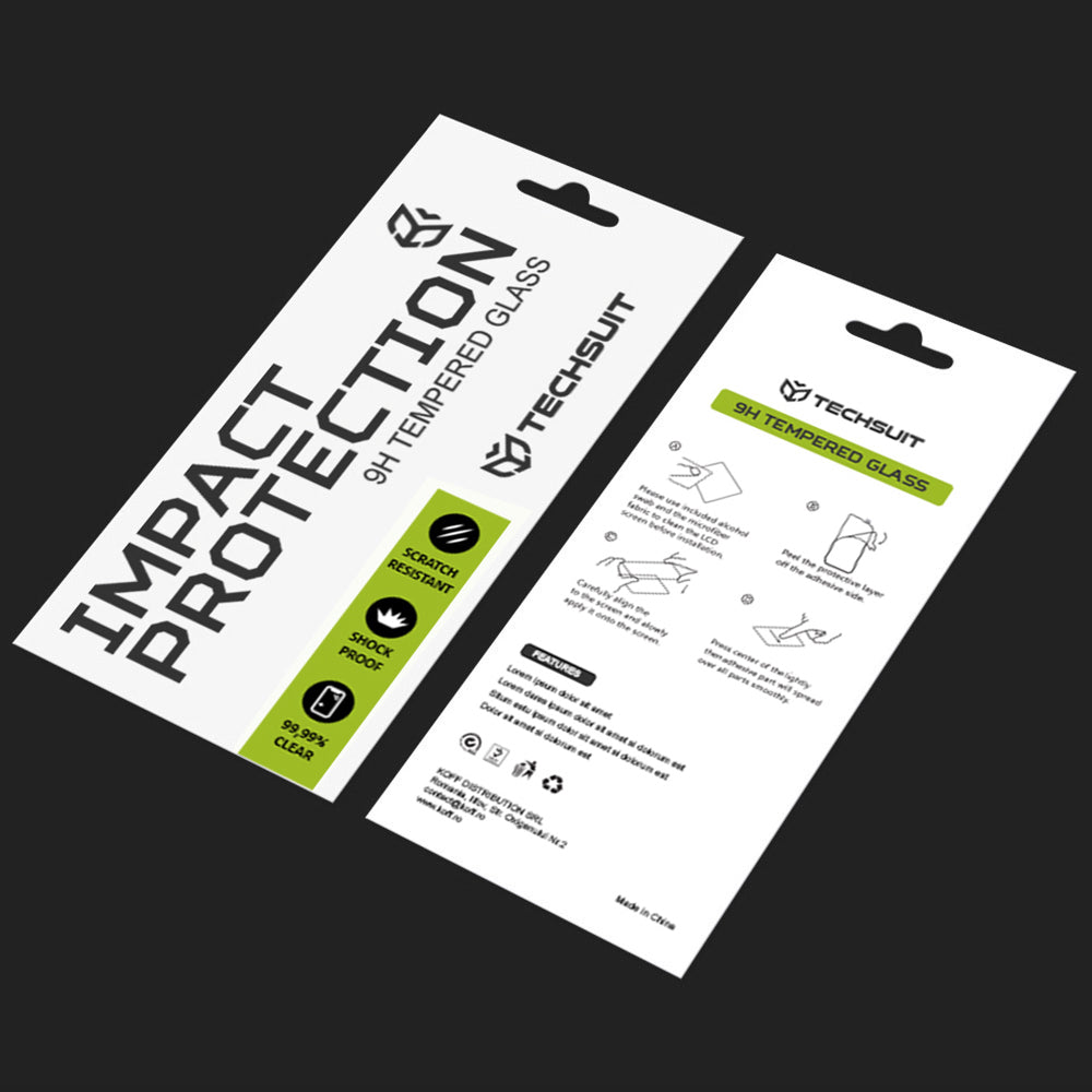 Techsuit Screen Protector Film for Samsung Galaxy S21 5G G991, Tempered Glass, Full Glue, 111D, Black