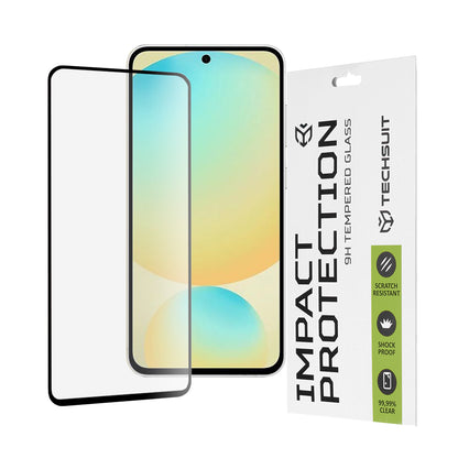 Προστατευτική μεμβράνη οθόνης Techsuit για Samsung Galaxy S24 FE S721, Ασφαλισμένο γυαλί, Full Glue, 111D, Μαύρο