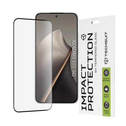 Προστατευτική Μεμβράνη Οθόνης Techsuit για Xiaomi 15T, Ενισχυμένο Γυαλί, Full Glue, 111D, Μαύρη