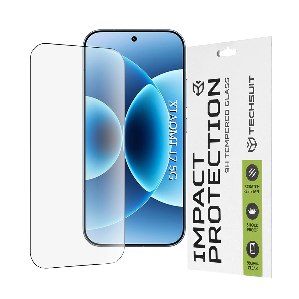 Προστατευτική Μεμβράνη Οθόνης Techsuit για Xiaomi 17, Ενισχυμένο Γυαλί, Full Glue, 111D, Μαύρη