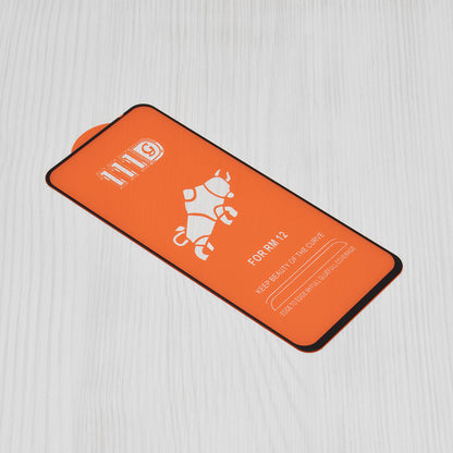 Techsuit Screen Protector Film for Xiaomi Poco M6 4G / Redmi 13 / 12 5G / 12, Tempered Glass, Full Glue, 111D, Black