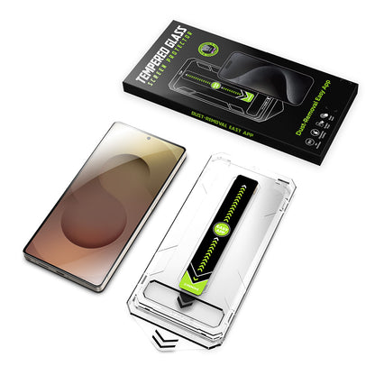 Προστατευτική μεμβράνη οθόνης Techsuit TitanGlass CrystalHD για Samsung Galaxy S25 S931 / S24 S921, Ασφαλισμένο γυαλί, Πλήρης κόλλα