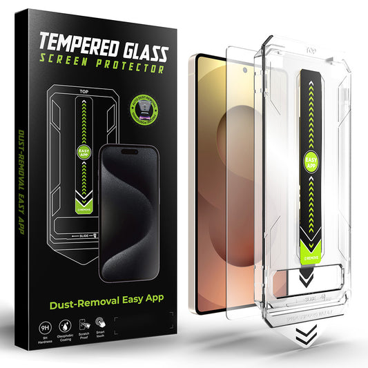 Προστατευτική μεμβράνη οθόνης Techsuit TitanGlass CrystalHD για Samsung Galaxy S25 Ultra S938, Ασφαλισμένο γυαλί, Πλήρης κόλλα