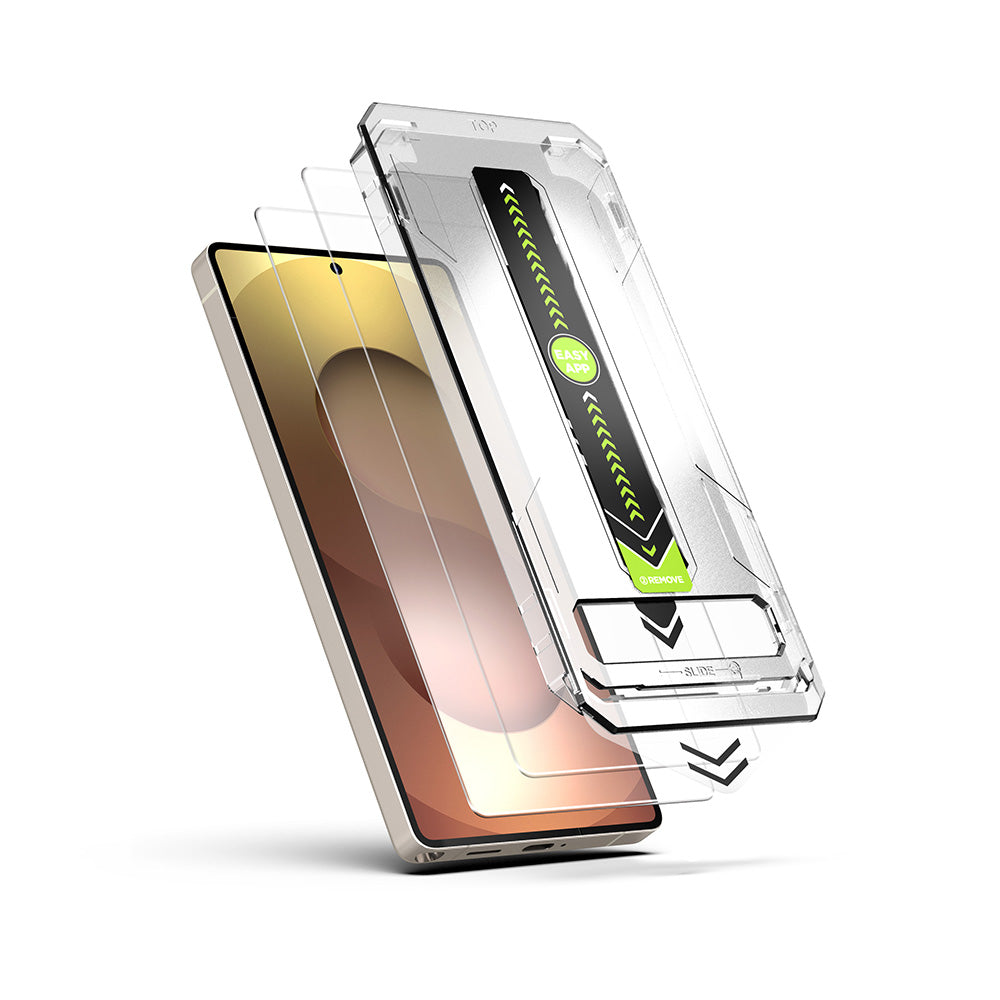 Προστατευτική μεμβράνη οθόνης Techsuit TitanGlass CrystalHD για Samsung Galaxy A56 A566 / S24 FE S721, Ασφαλισμένο γυαλί, Πλήρης κόλλα, Σετ 2 τεμαχίων