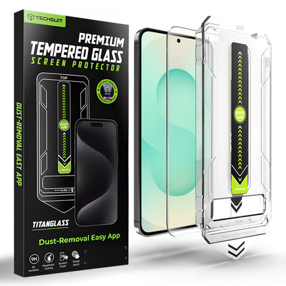 Προστατευτική Μεμβράνη Οθόνης Techsuit TitanGlass CrystalHD για Samsung Galaxy S26 Plus S947, Ενισχυμένο Γυαλί, Full Glue