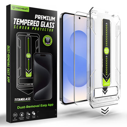 Προστατευτική Μεμβράνη Οθόνης Techsuit TitanGlass CrystalHD για Samsung Galaxy S26 S942, Ενισχυμένο Γυαλί, Full Glue