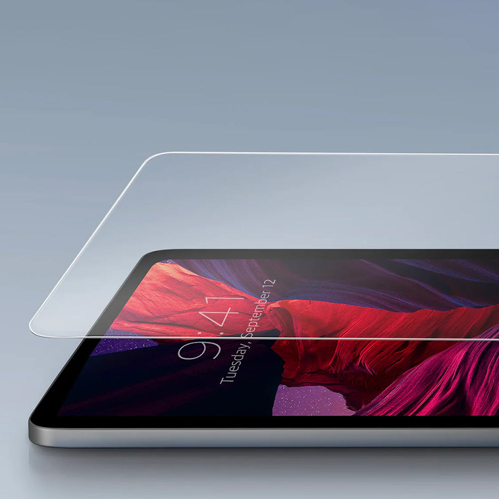 Προστατευτική μεμβράνη οθόνης UNIQ Optix Exofit για Apple iPad (2025), Ασφαλισμένο γυαλί, Πλήρης κόλλα