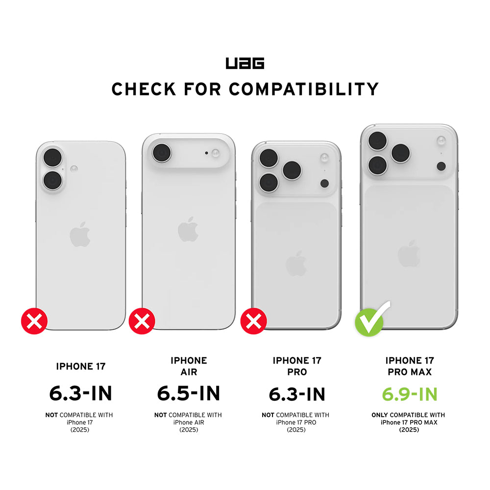 Προστατευτική Μεμβράνη Οθόνης Urban Armor Gear Shield για Apple iPhone 17 Pro Max, Ενισχυμένο Γυαλί, Full Glue, Μαύρη