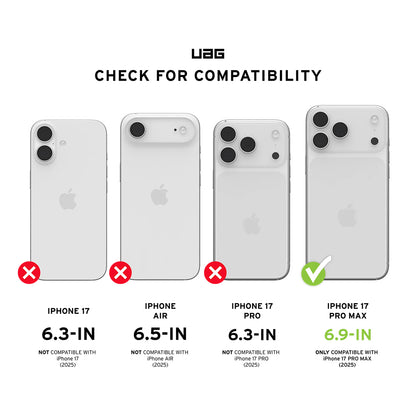 Προστατευτική Μεμβράνη Οθόνης Urban Armor Gear Shield για Apple iPhone 17 Pro Max, Ενισχυμένο Γυαλί, Full Glue, Μαύρη