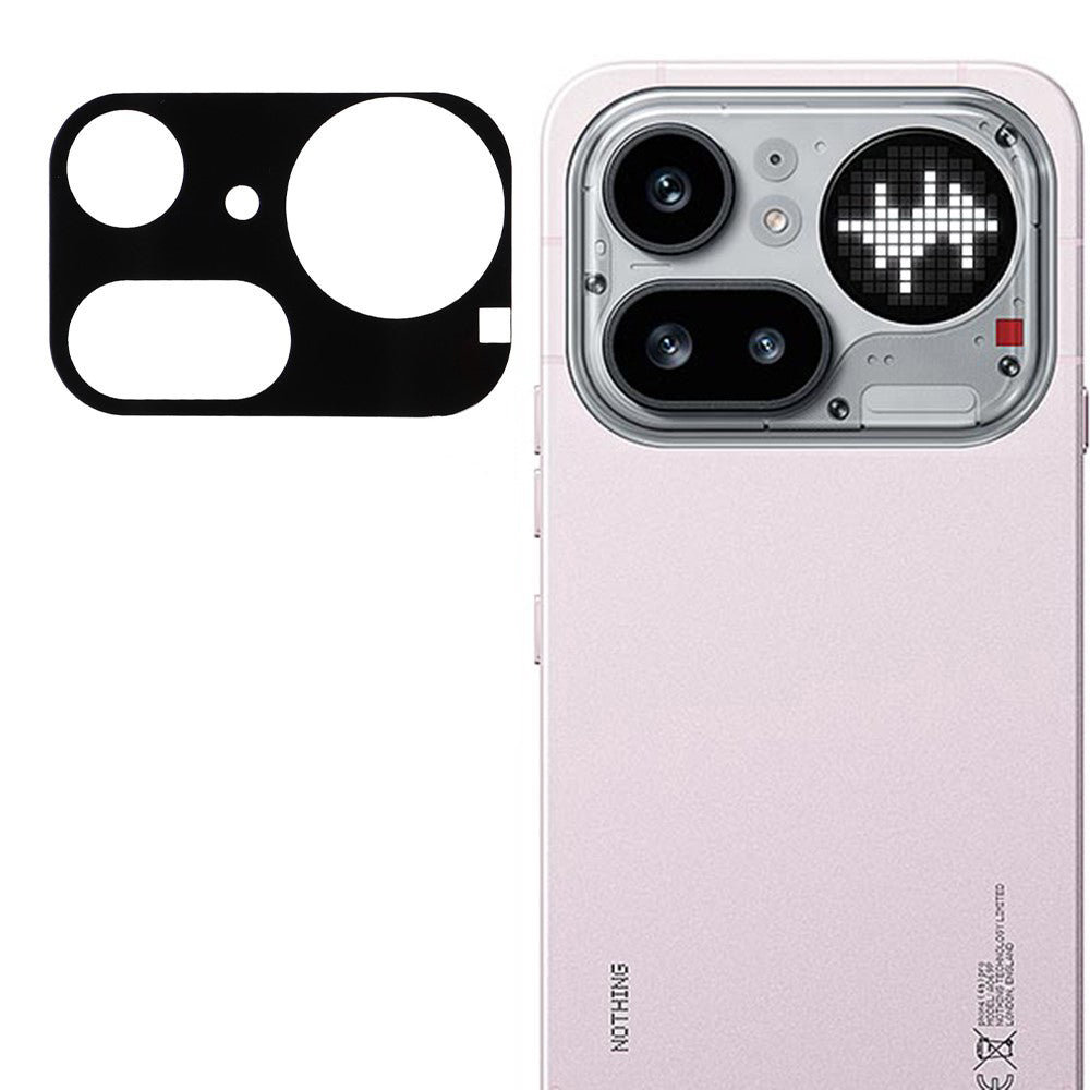 Techsuit Rear Camera Protective Film for Nothing Phone (4a) Pro, Tempered Glass, Black