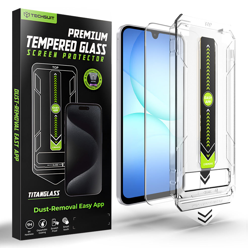 Προστατευτική μεμβράνη οθόνης Techsuit TitanGlass CrystalHD για Samsung Galaxy A17 5G / A16 5G A166 / A16 4G A165, Ασφαλισμένο γυαλί