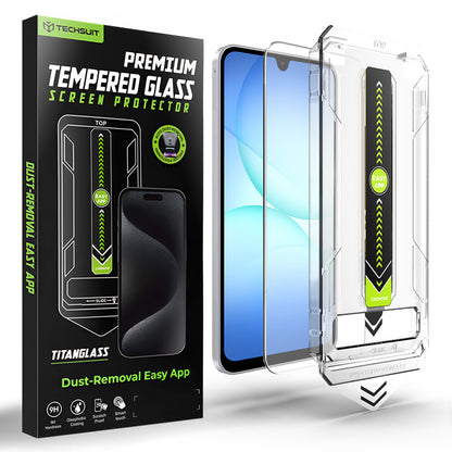 Προστατευτική μεμβράνη οθόνης Techsuit TitanGlass CrystalHD για Samsung Galaxy A17 5G / A16 5G A166 / A16 4G A165, Ασφαλισμένο γυαλί
