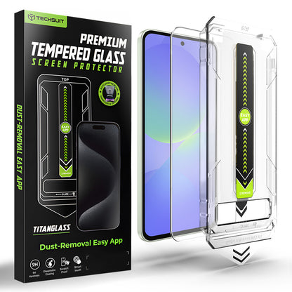 Προστατευτική μεμβράνη οθόνης Techsuit TitanGlass CrystalHD για Samsung Galaxy A37 5G / A36 A366, Ασφαλισμένο γυαλί