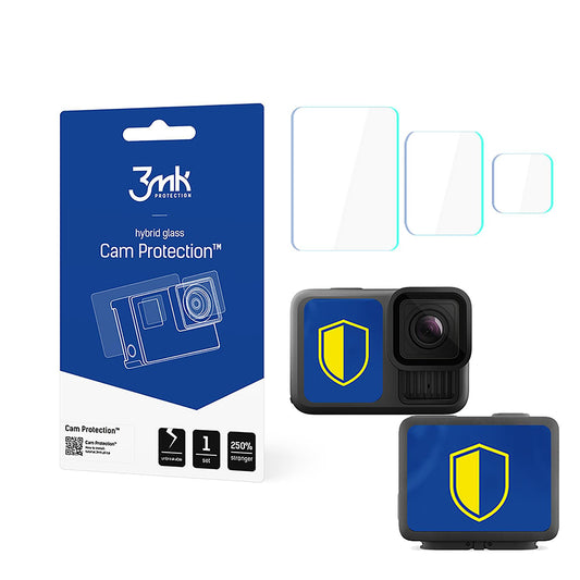 Screen and Lens Protection Film 3MK Cam Protection for GoPro Hero 13, Flexible Glass